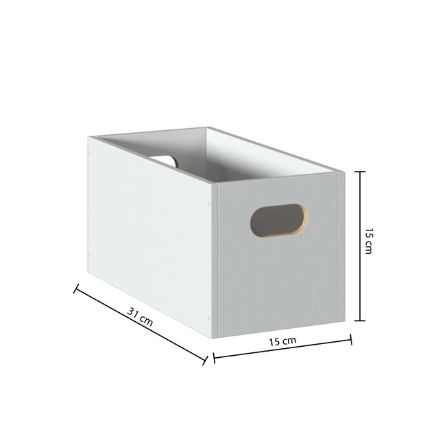 Cutie de depozitare STORAGE cu mânere, 30 × 14,9 × 14,9 cm