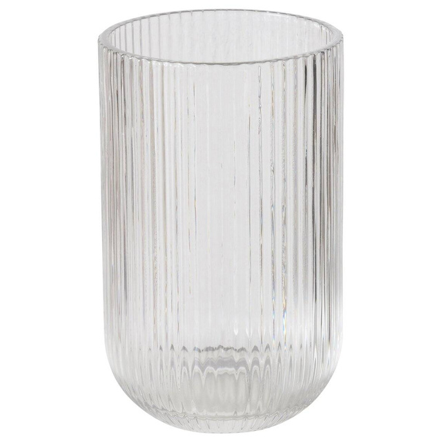 Pahar pentru apa Rigano, sticla canelata, 320 ml, transparent