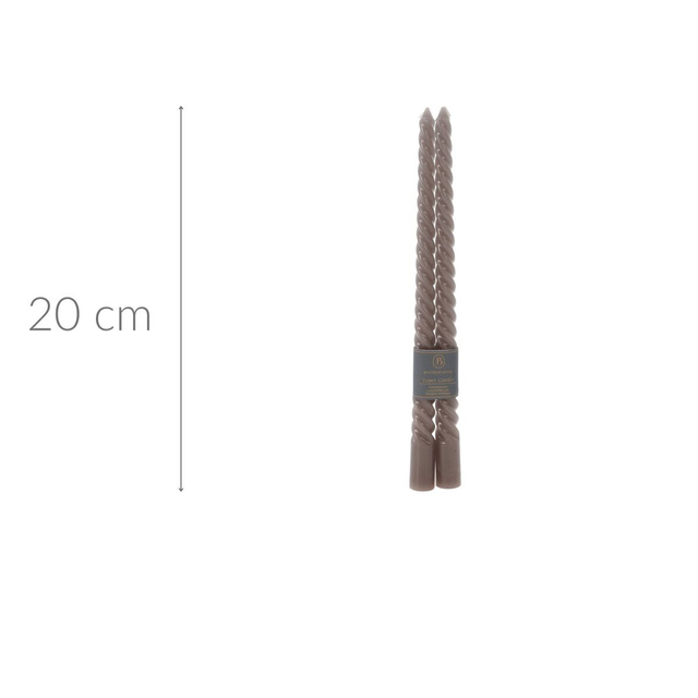 Lumanare decorativa TAPER, 20 cm, 2 bucati