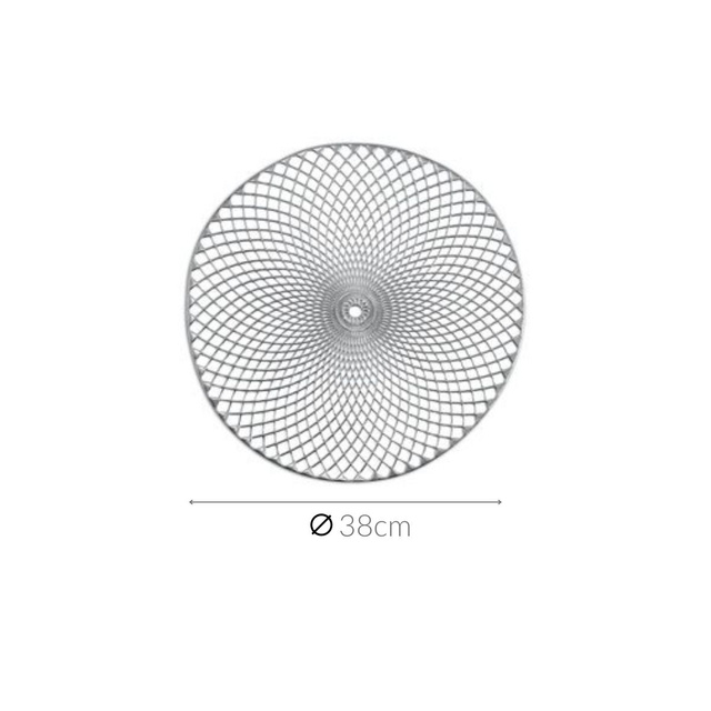 Suport farfurii, Argintiu, 38 cm, Zeller