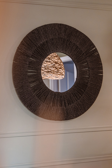 Oglinda de perete ETHNIC, Ø 76 cm