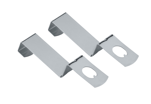 Raft cu cosuri pentru montare pe usa, din otel cromat