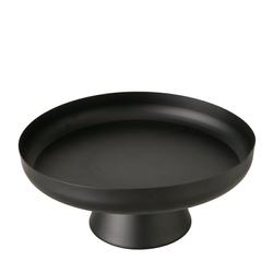 Platou metalic CREDO, negru, înălțime 13 cm