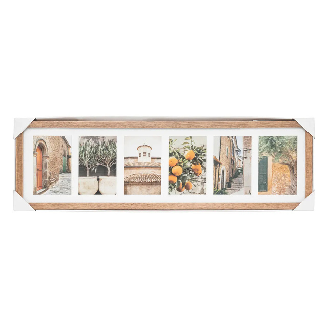 Rama foto multipla MILEA, 6 fotografii, din lemn