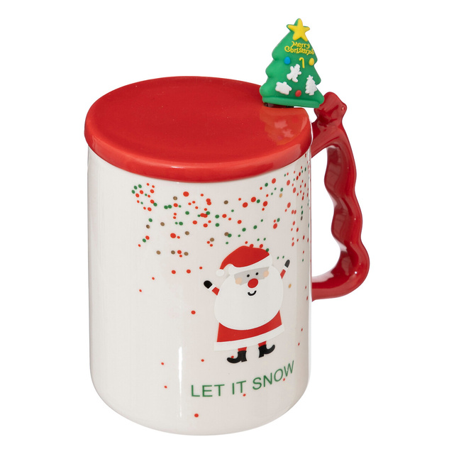 Cana de Craciun cu lingura si capac, 350 ml