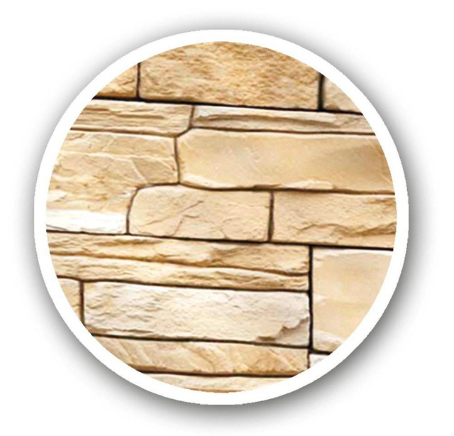 Protecție pentru balcon cu motiv de piatră decorativă - 500 x 85 cm, ardezie