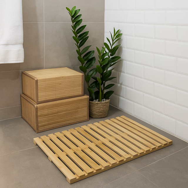 Covoare de baie din bambus SANNO, 60 x 40 cm