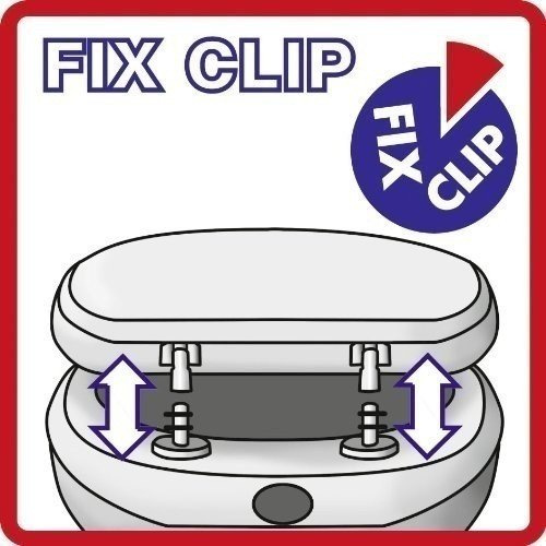 Capacul de toaletă OTTANA GRANIT - Duroplast, cu cădere lentă, WENKO, gri închis