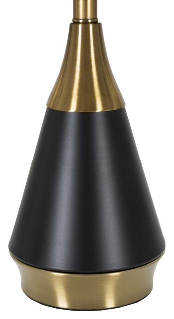 Lampa de masa din metal cu abajur, 28 cm