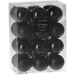 Set globuri de Craciun, Ø 3 cm, 24 bucati