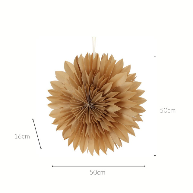 Decorațiune de Crăciun pentru fereastră, stea din hârtie, 50 cm