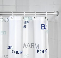 Baston telescopic pentru perdea de duș, Ø 2 cm, 110-185 cm, crom, WENKO