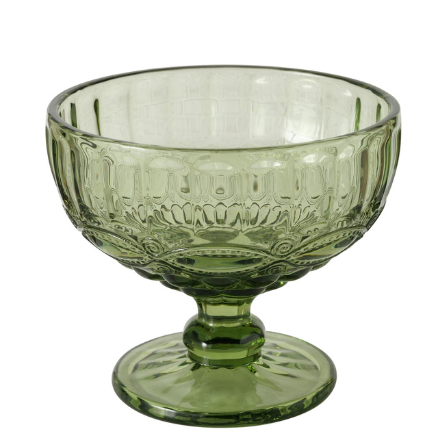 Pahar pentru inghetata din sticla, verde, 250 ml