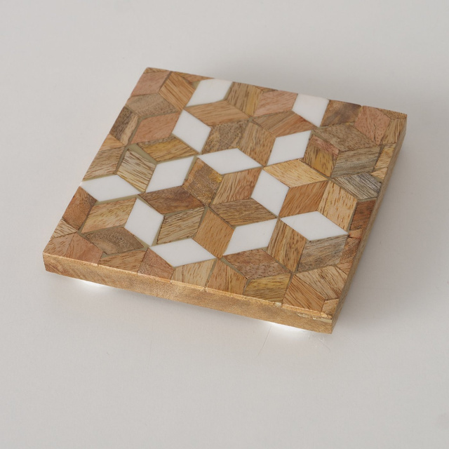 Set 4 suporturi pentru pahare din lemn Moskia