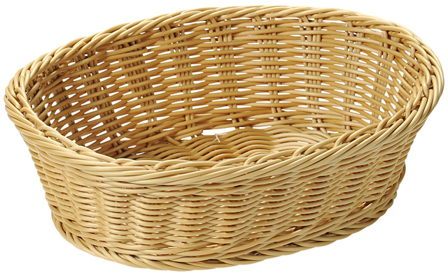 Coș de pâine, fructe, țesut, 29,5 x 23 cm, bej, Kesper