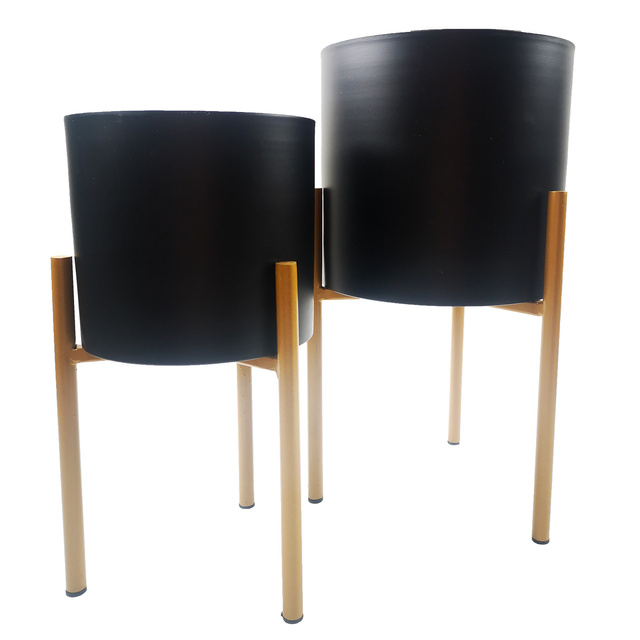 Ghiveci cu flori pe suport, 2 buc