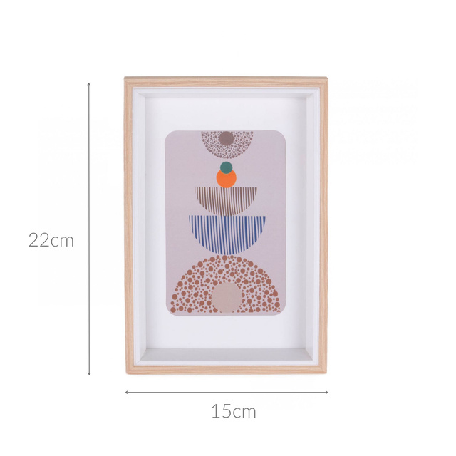 Ramă foto cu passe-partout, 15 x 22 x 3 cm