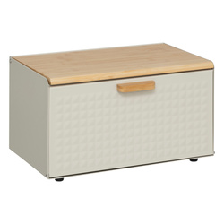 Cutie de pâine metalică SENSIA cu capac din bambus