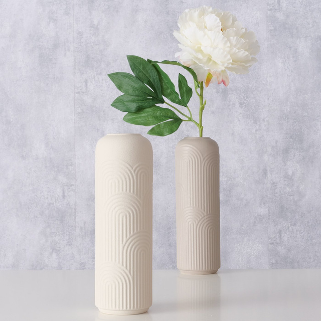 Vaza din gresie
Aliette, 25 cm,
alb