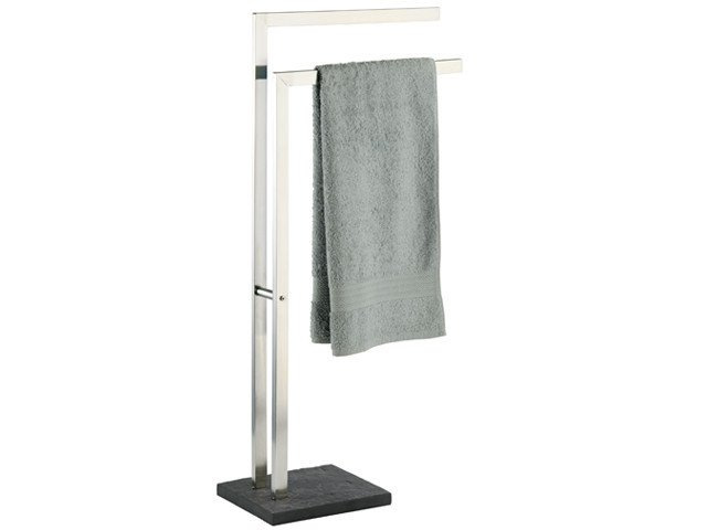 Suport de prosoape pentru baie SLATE ROCK - cu 2 brațe, oțel inoxidabil, WENKO