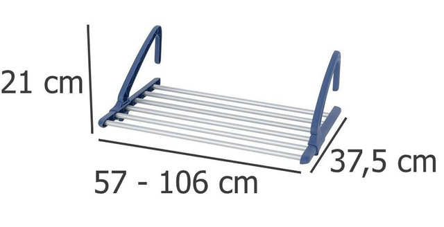 Uscător de haine cu lățime reglabilă, suport portabil pentru haine - WENKO