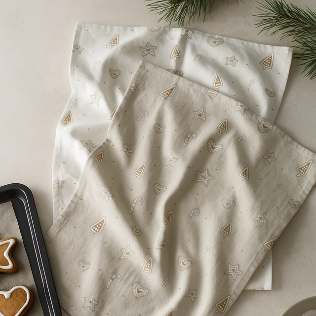 Prosoape de bucătărie cu model mic BAKERY, 50 x 70 cm, 2 buc.