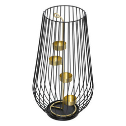 Sfesnic metalic cu detalii aurii, 45 cm