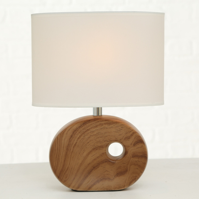 Lampă de masă OAKVILLE cu bază din porțelan, 30 cm