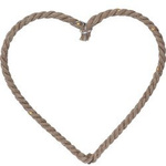 Decor de Craciun LED, din iuta, 40 cm