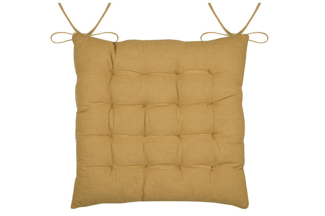 Perna pentru scaun cu legături COLINE, 100% bumbac, 38 x 38 cm