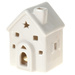 Casa decorativa din ceramica LED, 8 cm