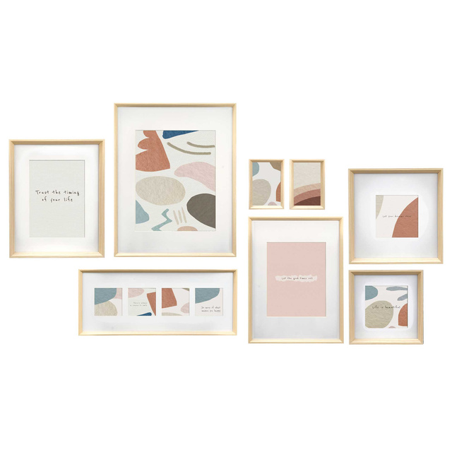Set rame foto de perete MURAL, 8 rame de diferite dimensiuni