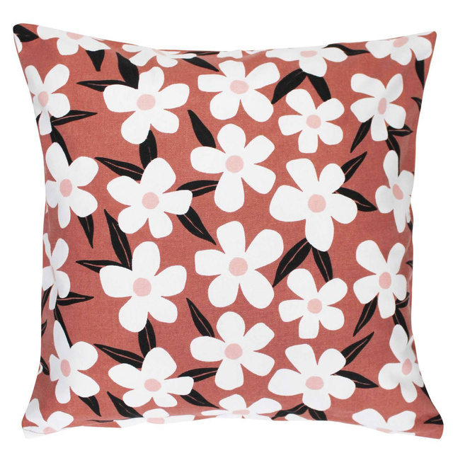 Fata de perna din bumbac cu imprimeu decorativ DARCY, 40 x 40 cm