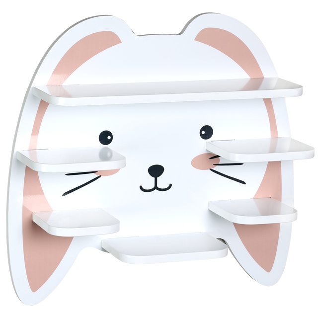 Etajeră de perete cu urechi pentru camera copilului, 45 cm
