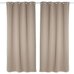 Set 2 draperii cu inele 135 x 240 cm