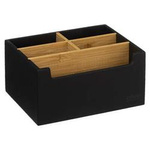 Organizator din bambus pentru cosmetice, 5 compartimente