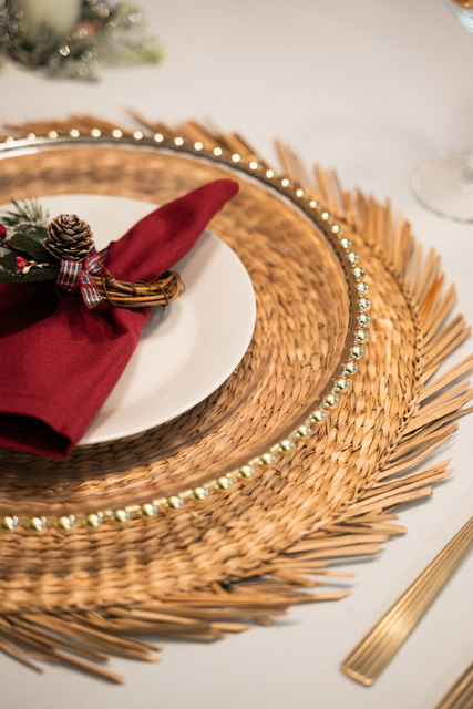 Platou cu margine aurie, Ø 32 cm