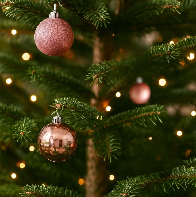 Globuri in diverse finisaje, Ø 5 cm, 5 buc.