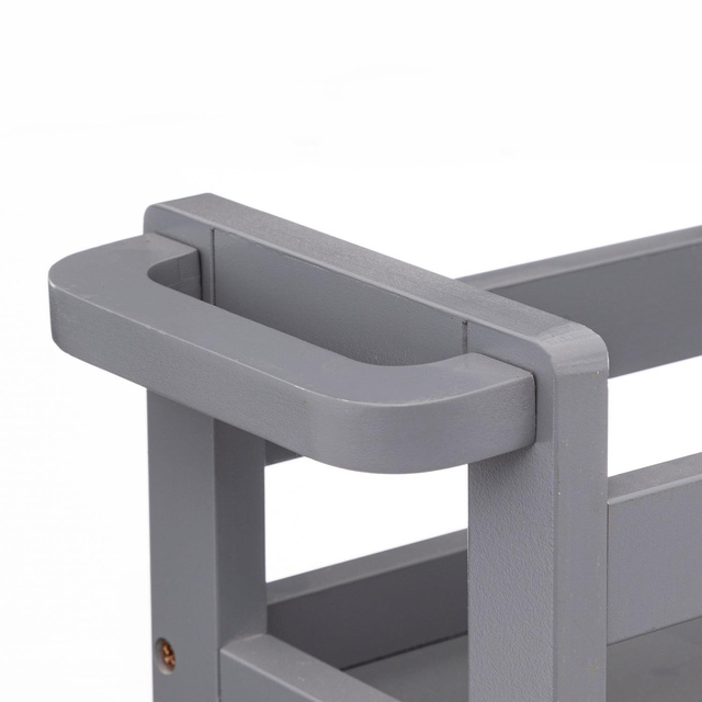 Etajera de baie foarte ingusta cu roti, 3 rafturi, latime de 15 cm