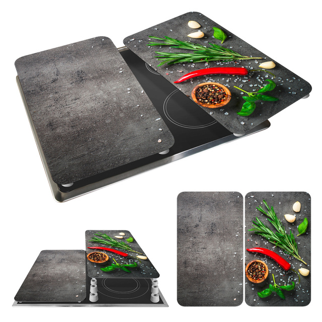 Set 2 plite de protectie pentru aragaz ROSEMARY