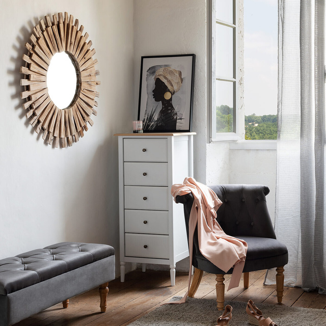 Dulap cu 5 sertare SOLEN, 48 x 40 x 108 cm