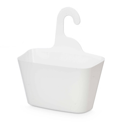 Coș alb pentru duș, 14,5 x 28 x 31,5 cm