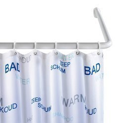 Colțar universal pentru perdea de duș, WENKO, alb