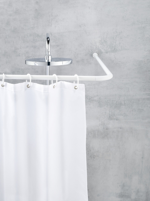 Colțar universal pentru perdea de duș, WENKO, alb