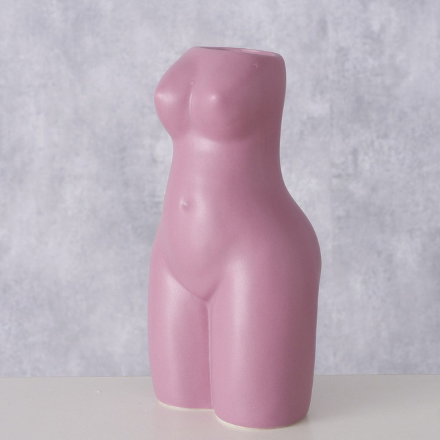 Vaza din portelan Aurice, silueta feminina, 16 cm