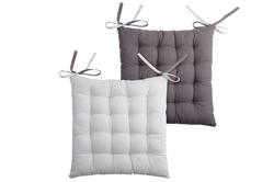 Perna pentru scaun cu legături DUO, 100% bumbac, 40 x 40 cm