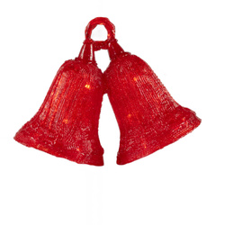 Clopotei LED de Craciun, rosii
