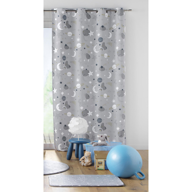 Draperie cu inele MOONLIGHT, 140 x 260 cm