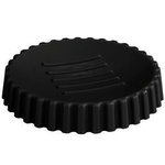 Săvoniera rotunda Minas, plastic, neagră, Ø 11 cm