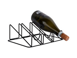 Suport pentru vin WIRED, metalic, 10 x 20 x 28 cm